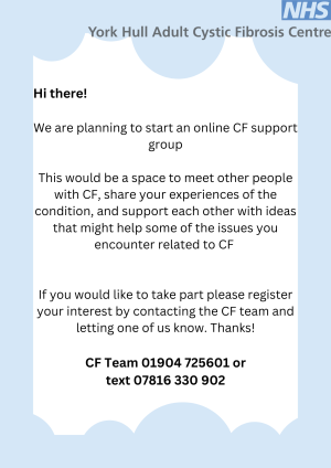 Online CF support group