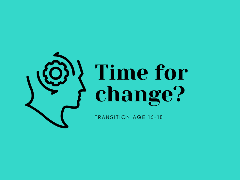 Transition banner- time for change