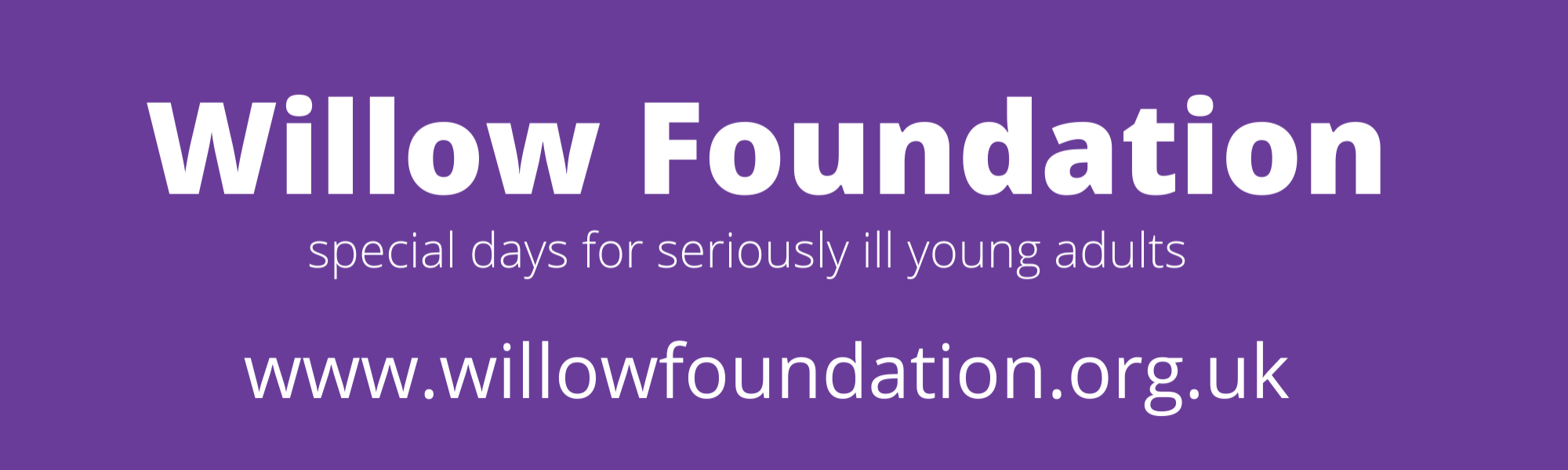 Willow Foundation banner